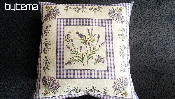 Tapestry pillow with LAVENDER B