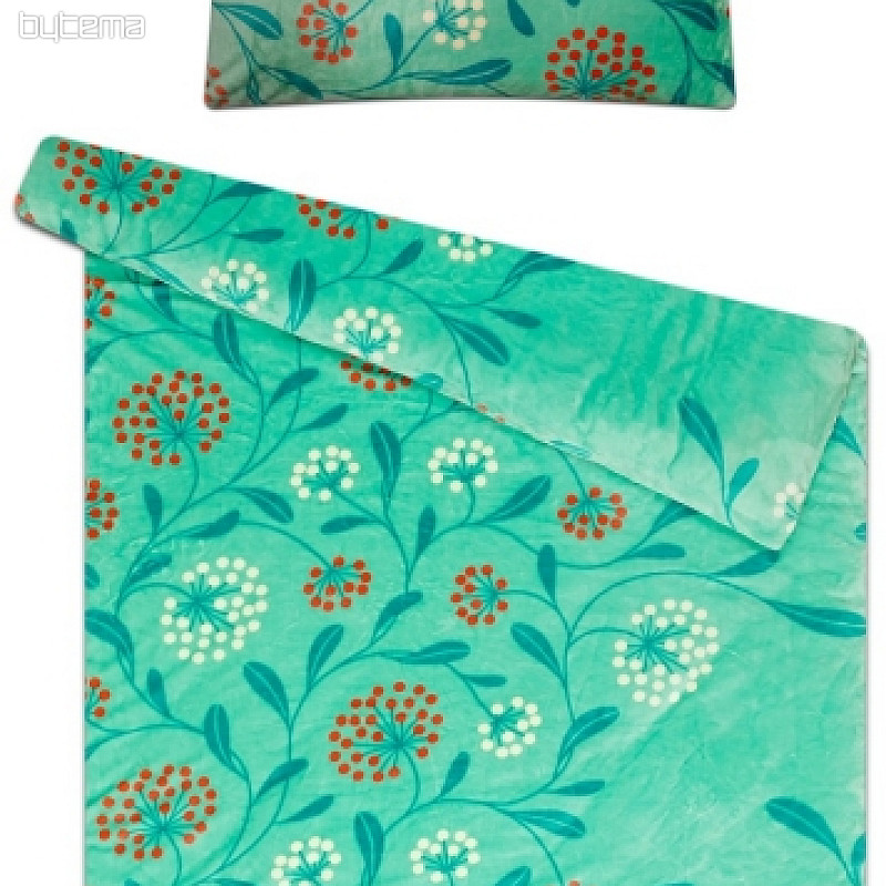 Microflannel bedding - green dandeolin - LINDA menthol