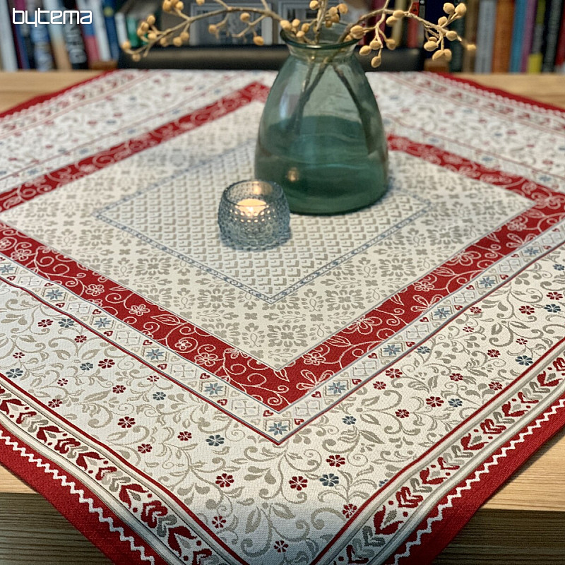 Tapestry tablecloth, scarf FLOWERS IN THE FRAME
