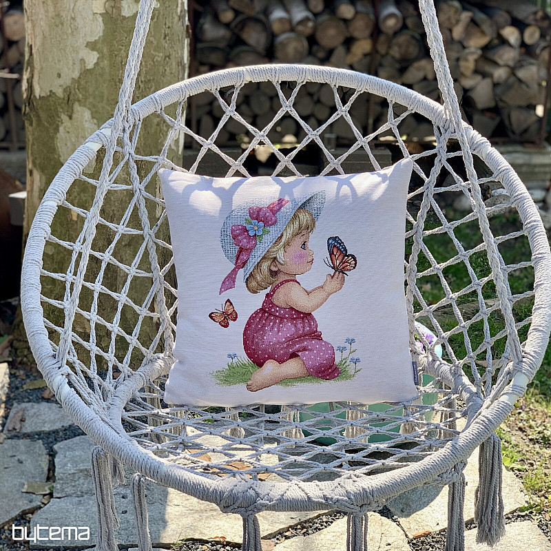 Tapestry pillowcase LITTLE GIRL