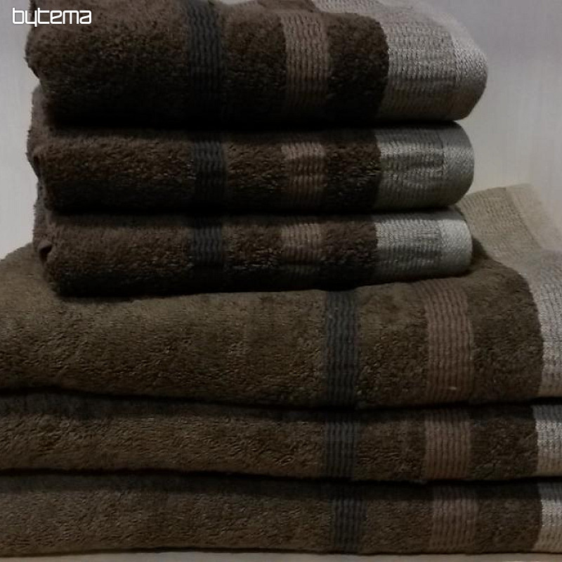 Towel and bath towel METROP brown