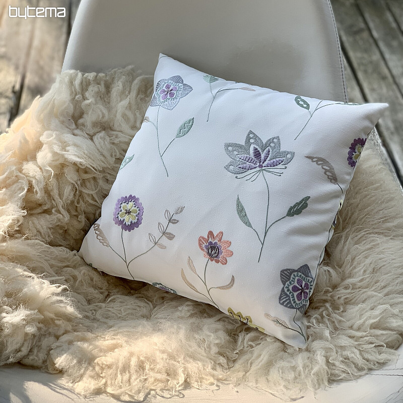 Embroidered decorative cover RICHMOND purple