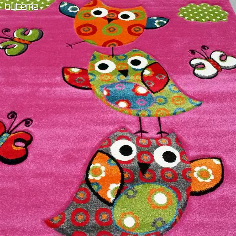 Children carpet OWL and pink owls
