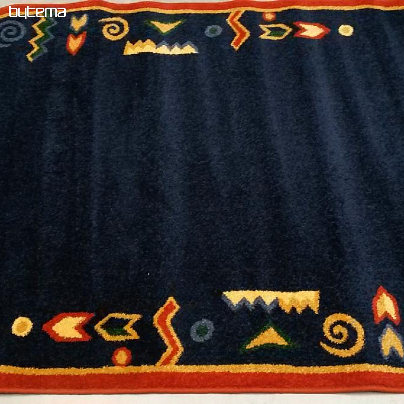 Oval rug MODERN 130x240 dark blue