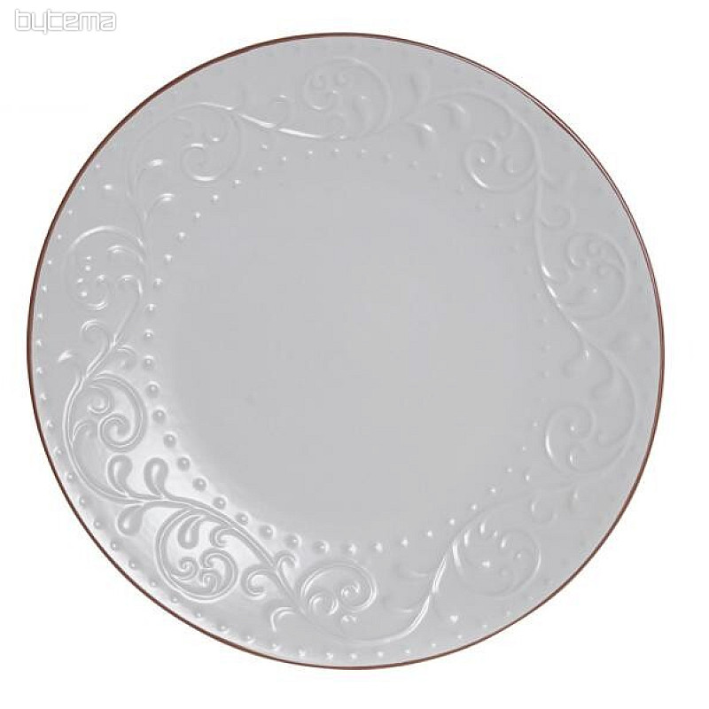 Plate shallow WHITE RELIEF 27.5x2cm white