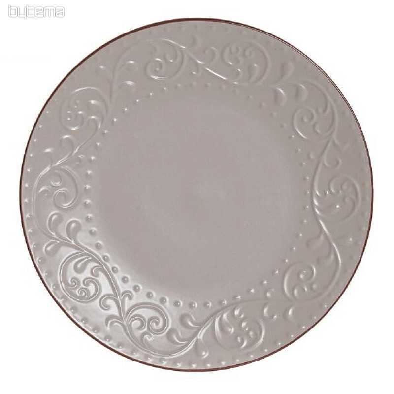 Shallow plate BEIGE RELIEF 27.5x2cm beige