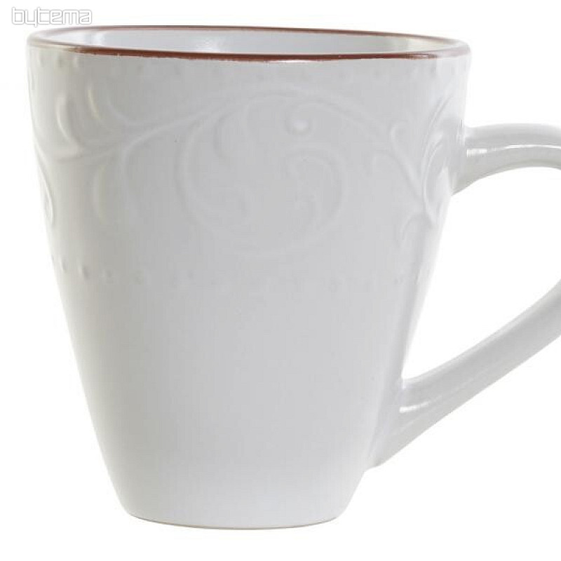 Mug WHITE RELIEF 325ml white