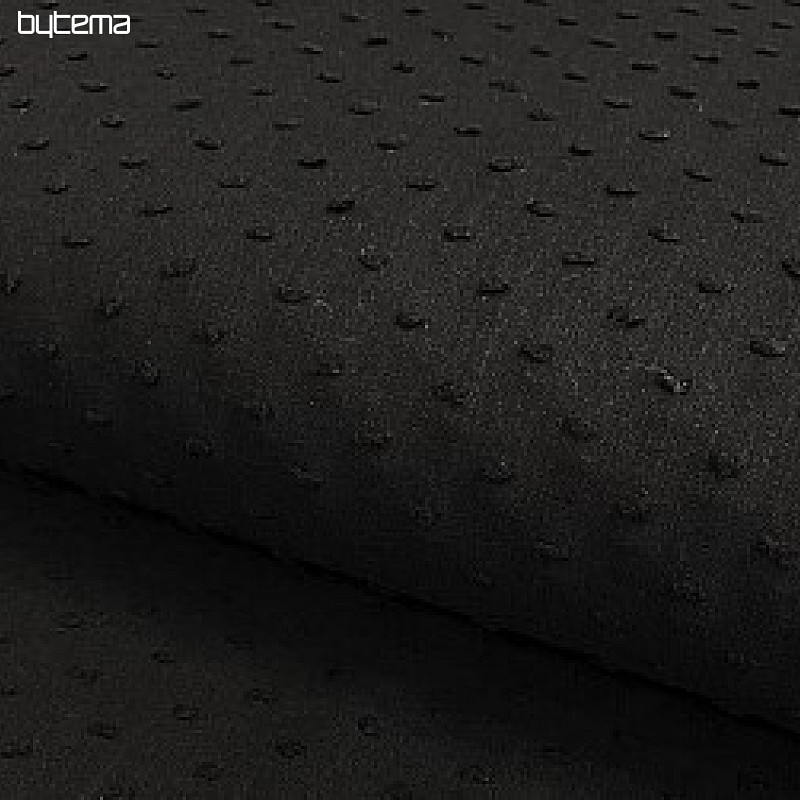 Black cotton fabric with studs