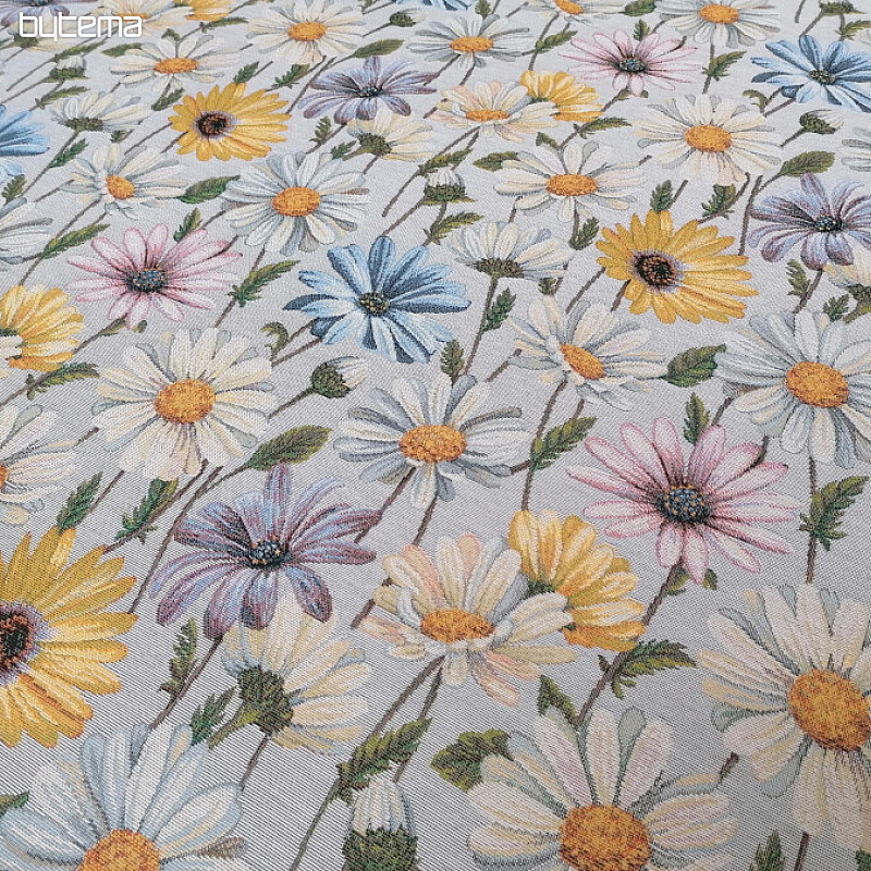 Tapestry tablecloth and scarf DAISY