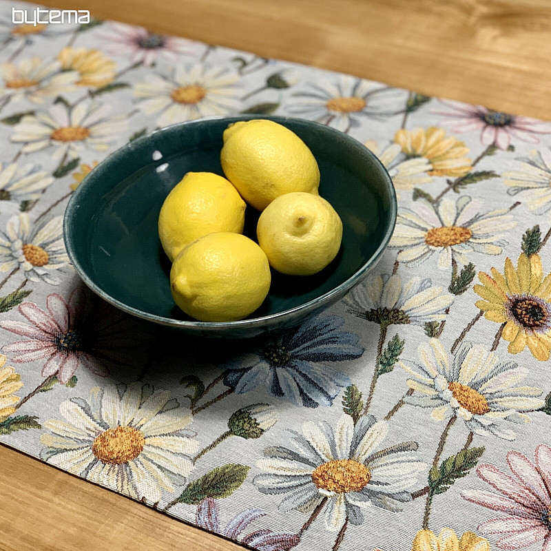 Tapestry tablecloth and scarf DAISY