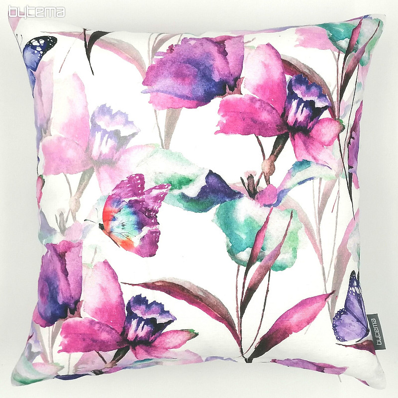Cushion cover CATALEYA purple-turquoise
