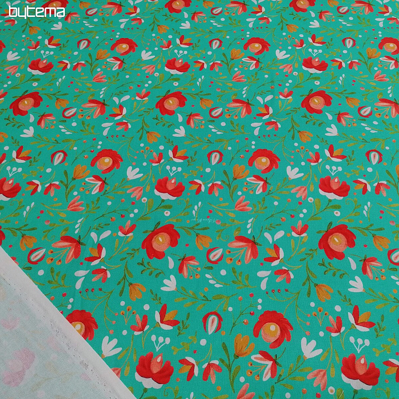 Decorative fabric ANDALEA TURQUOISE