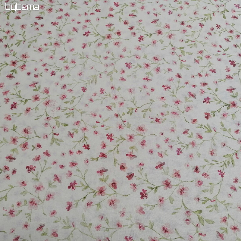 Mini sakura pink cotton fabric
