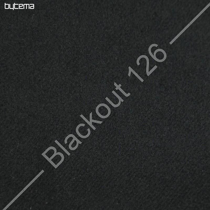 Decorative fabric BLACKOUT for curtains black 126