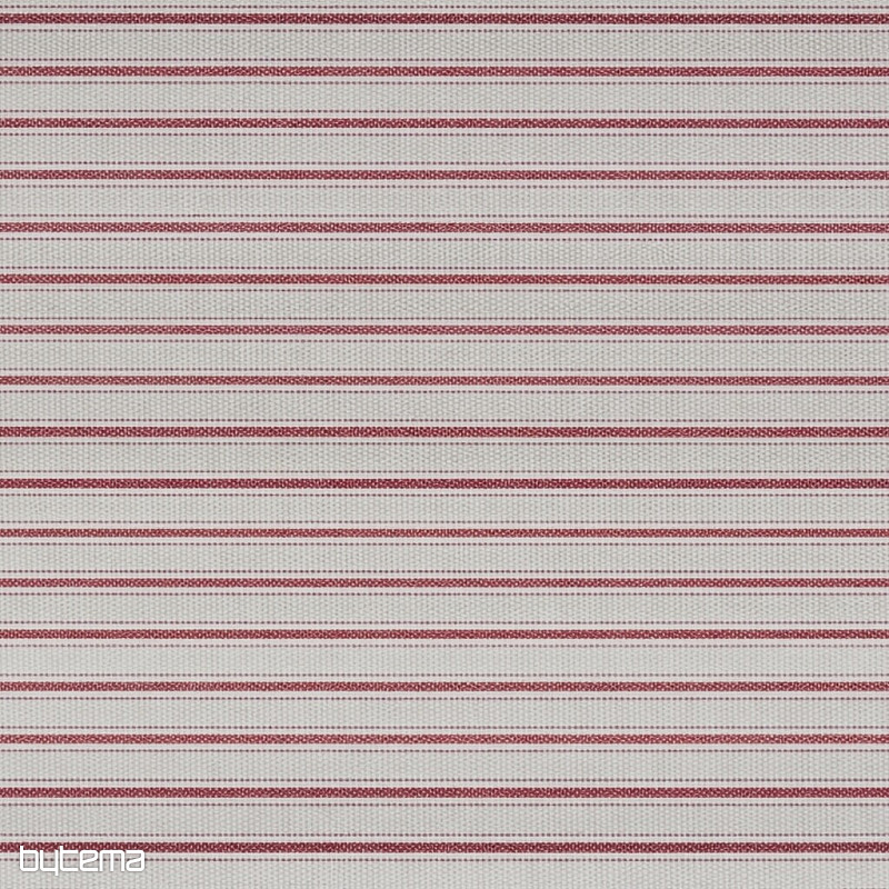 Decorative fabric Iris stripes - burgundy 65