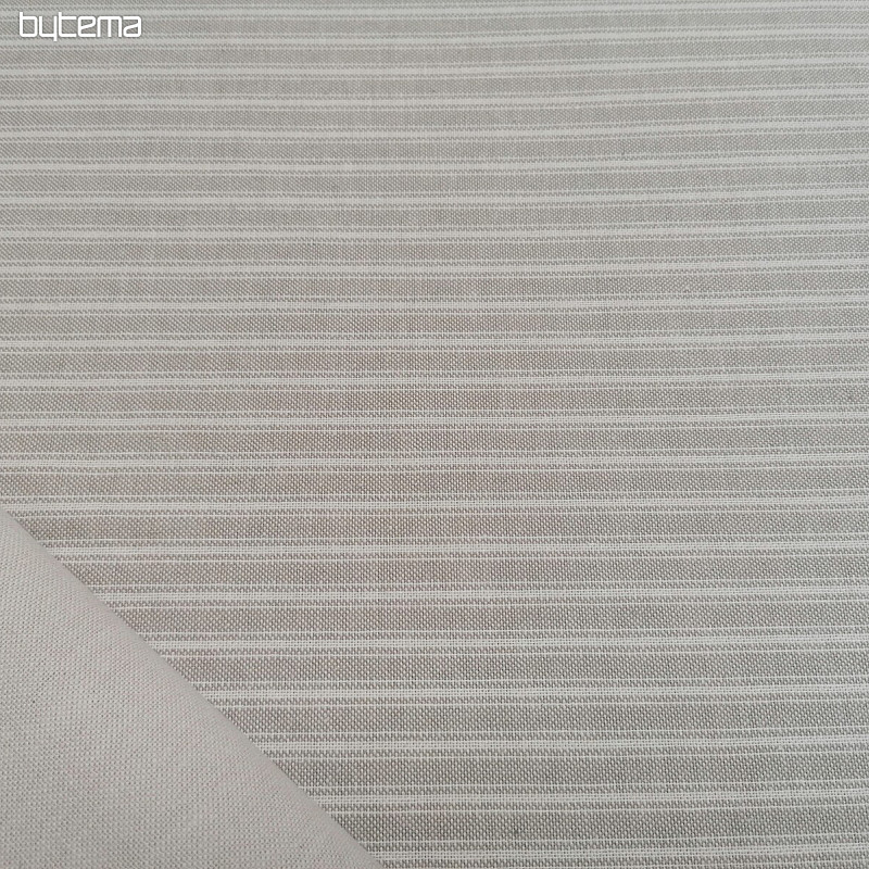 Decorative fabric Iris stripes - beige 50
