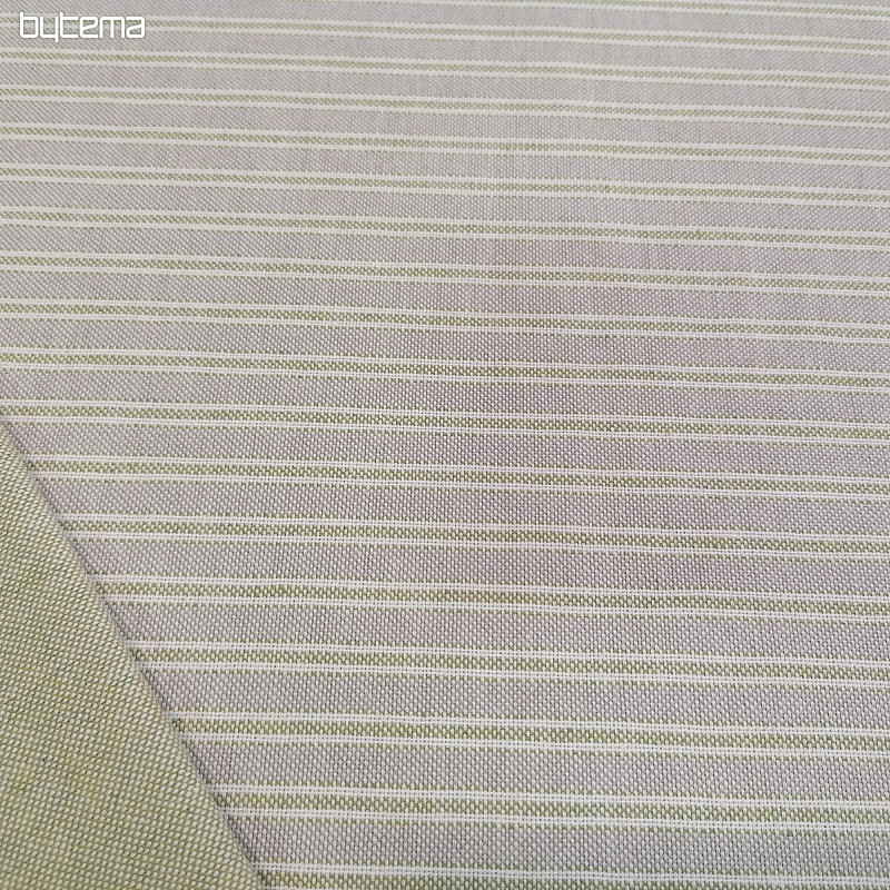 Decorative fabric Iris stripes - green 66