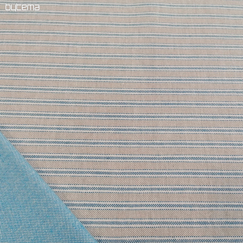 Decorative fabric Iris stripes - blue 77