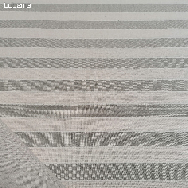 Decorative fabric Trebol stripes - beige 2 cm 50