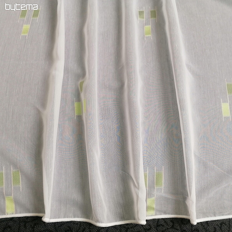 Voile curtain 12106/180/04 green pattern
