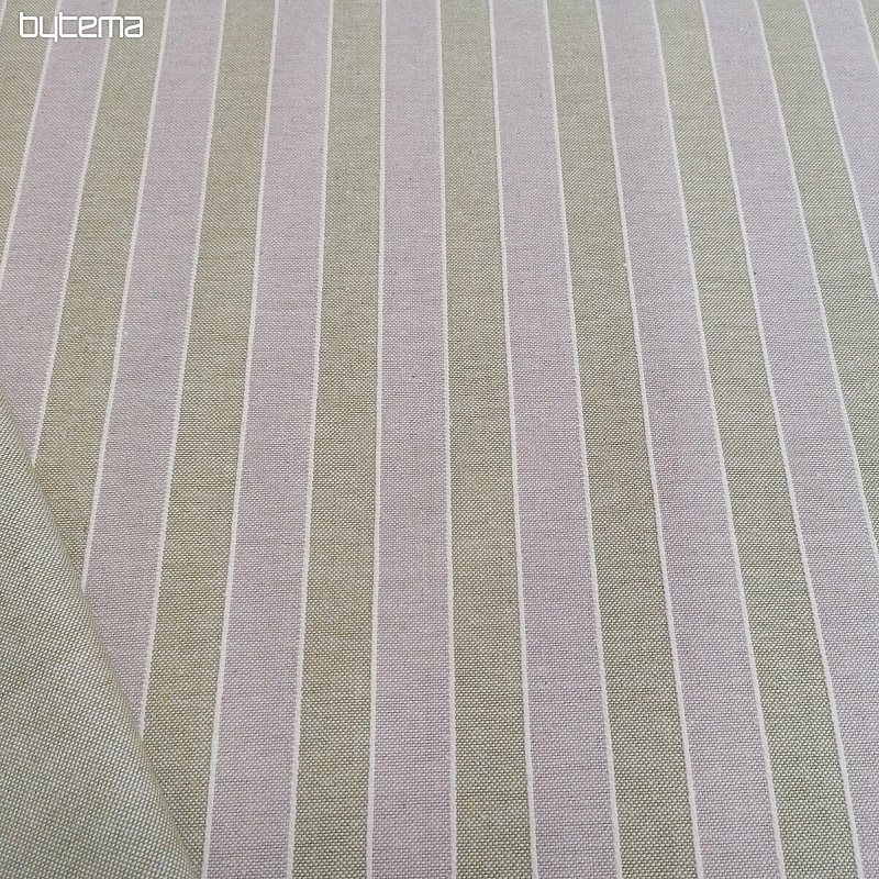 Decorative fabric Trebol stripes - green 2 cm 66