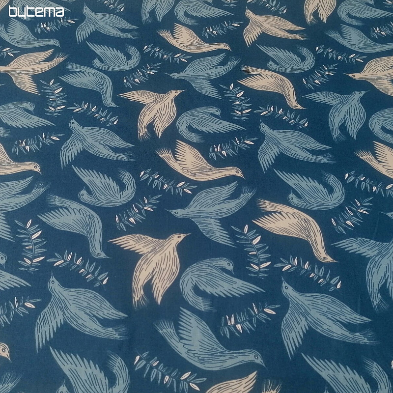 Cotton fabric Jay blue