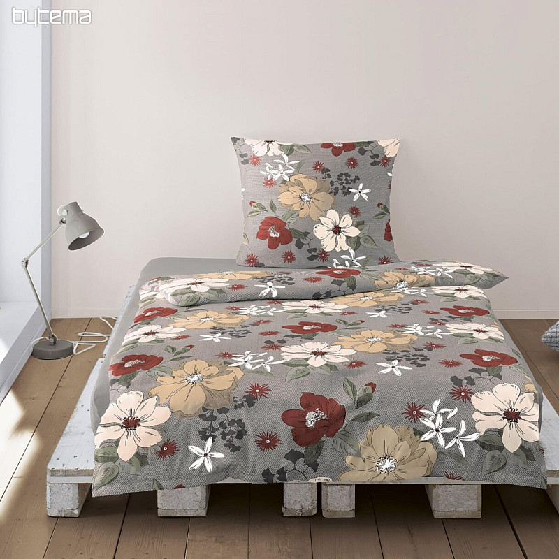 Luxury flannel bedding IRISETTE 8408-60 Maren red