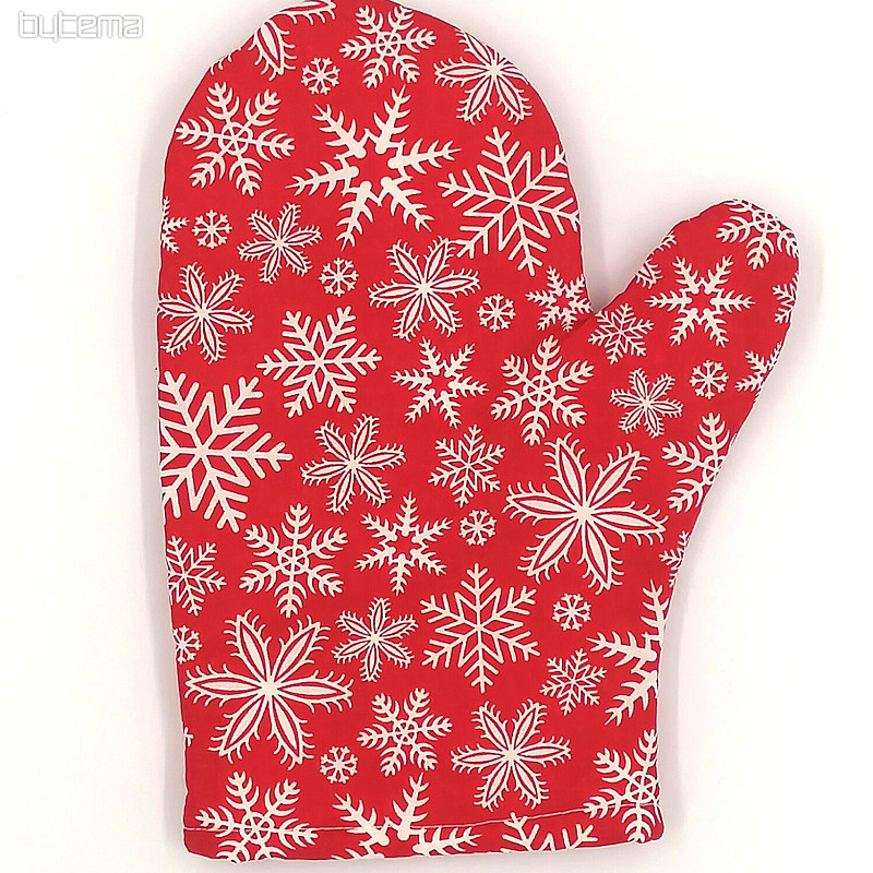 Christmas kitchen glove with magnet