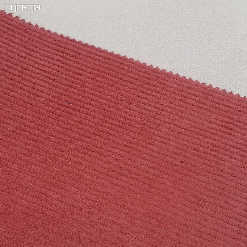 Corduroy cotton fabric - paprika