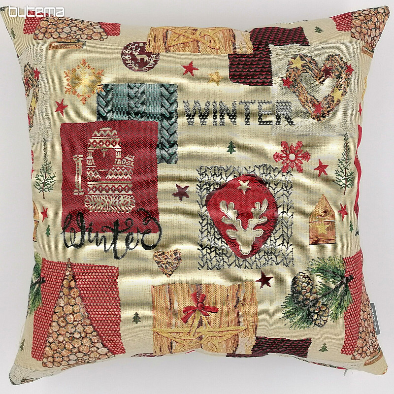 Classic winter Christmas decorative pillow cover