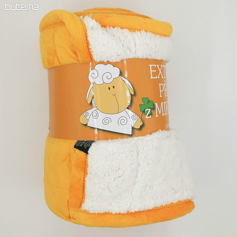 microfiber blanket EXTRA SOFT SHEEP honey stitching