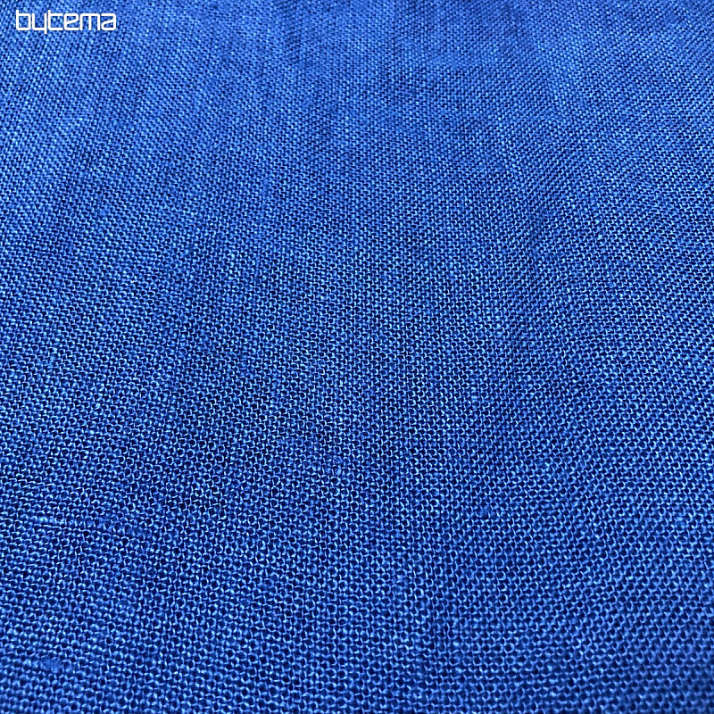 Linen fabric - blue INDIGO