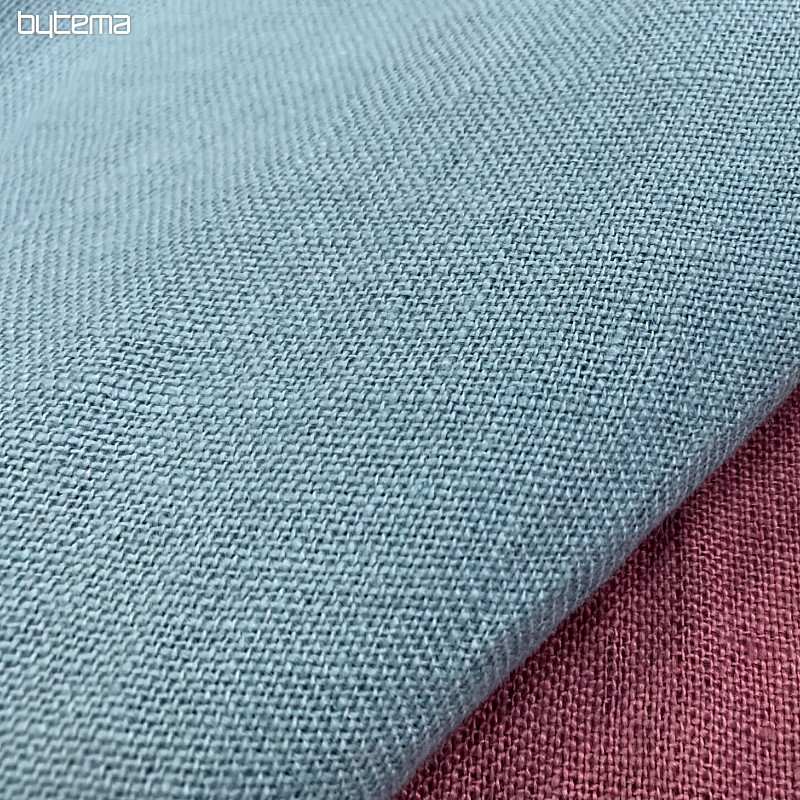 Linen fabric - light teal