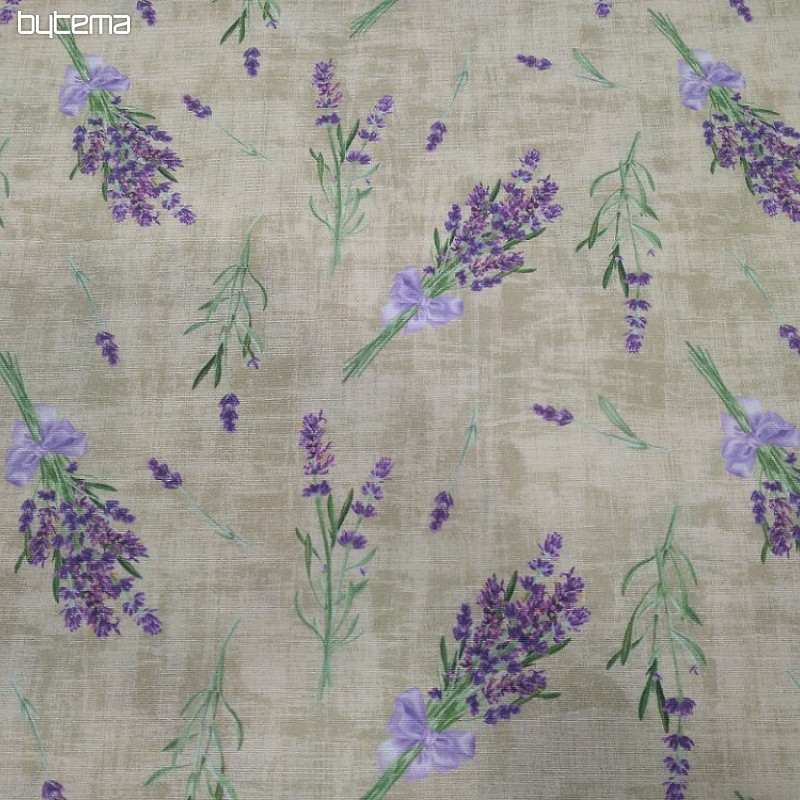 Decorative fabric LAVENDER WITH BOW