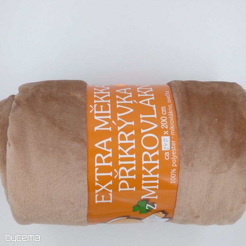 MICROFLANEL BLANKET CHOCOLATE