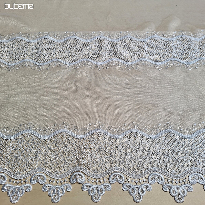 Luxury embroidered curtain GERSTER 11786/0001