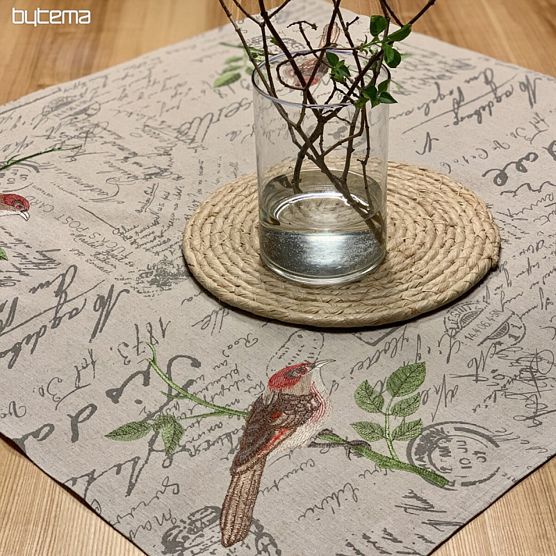 BIRDS tablecloth and scarf
