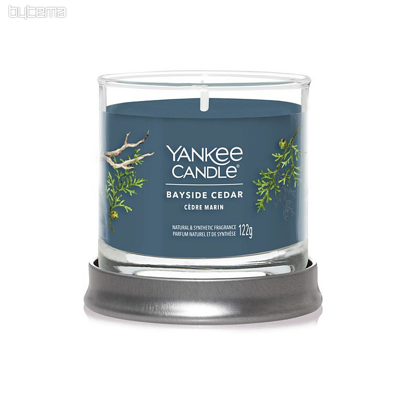candle YANKEE CANDLE fragrance BAYSIDE CEDAR TUMBER SMALL