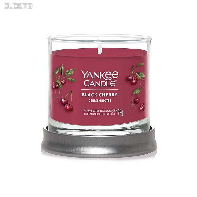 candle YANKEE CANDLE fragrance BLACK CHERRY TUMBER SMALL