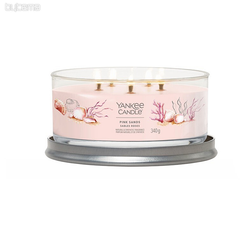 candle YANKEE CANDLE fragrance PINK SANDS TUMBER MEDIUM 5 wicks