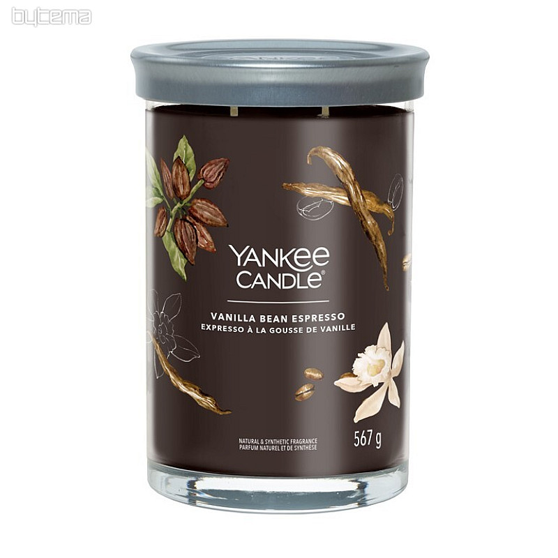 candle YANKEE CANDLE fragrance VANILLA BEAN ESPRESSO TUMBER LARGE