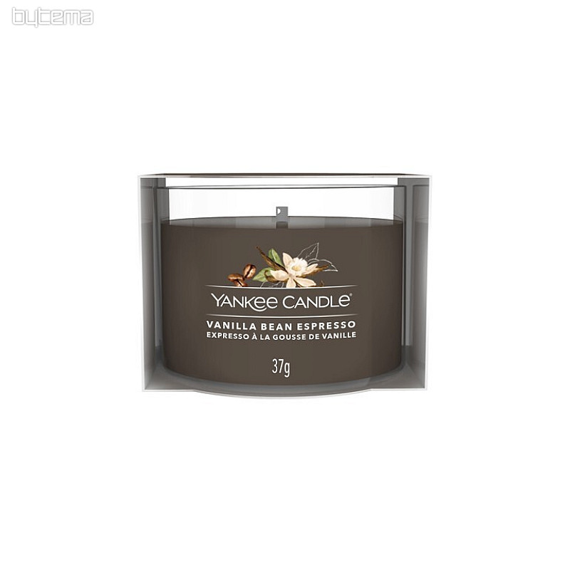 candle YANKEE CANDLE scent VANILLA BEAN ESPRESSO IN GLASS 37 g