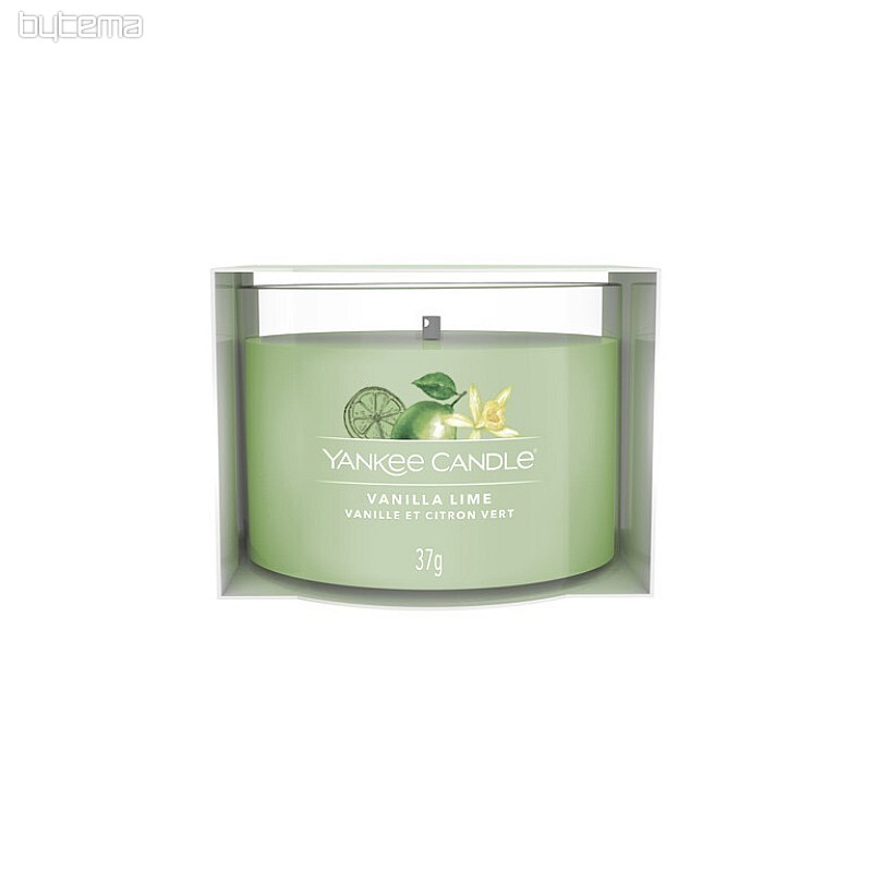 candle YANKEE CANDLE scent VANILLA LIME IN GLASS 37 g