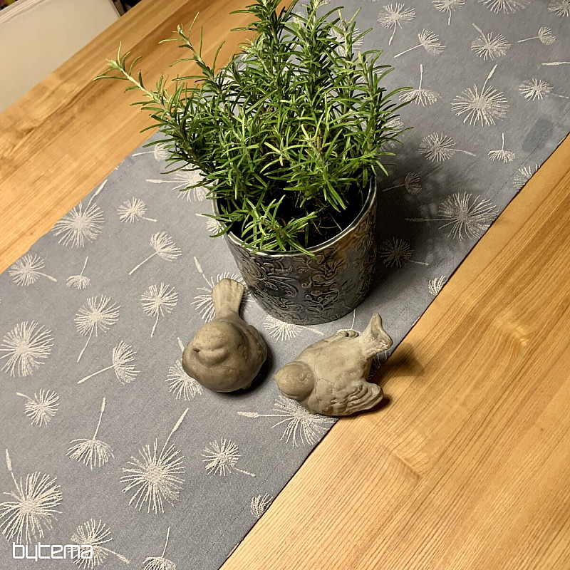 DANDELION tablecloth blue 45x140