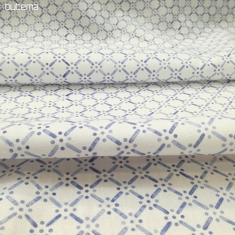 Decorative fabric Grid blue