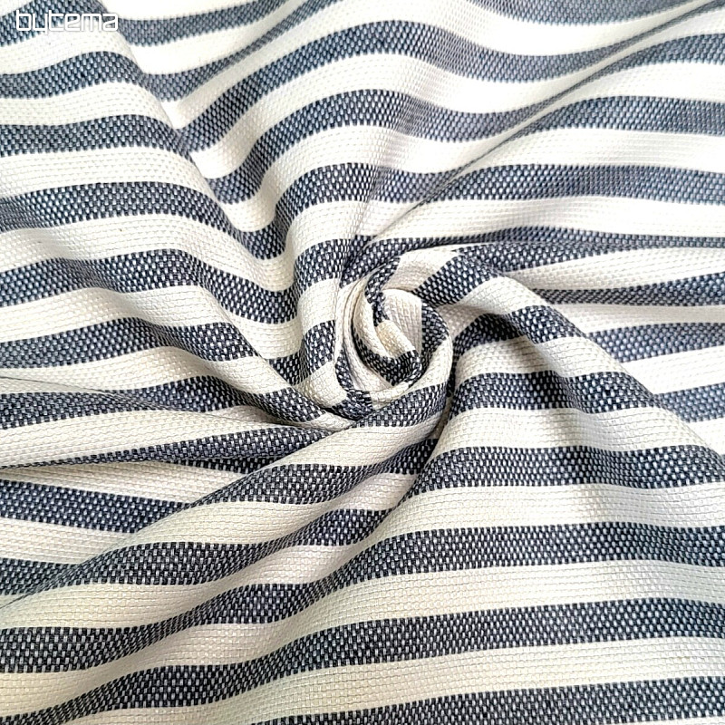 Decorative fabric LEO GRIS gray stripe