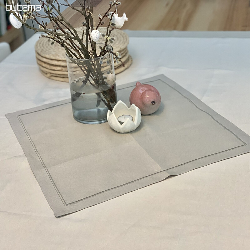 Linen tablecloth - set 130x150 50x50