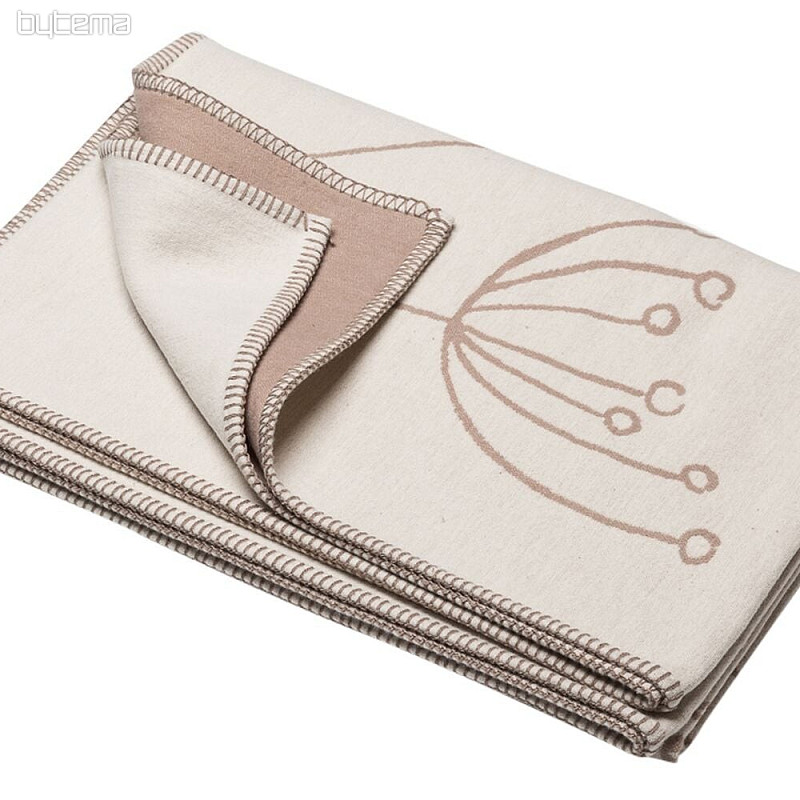 Cotton blanket DF JADE ivory 150x200 cm