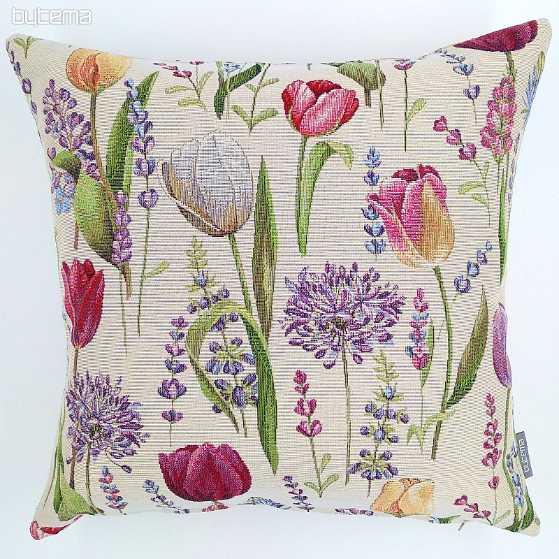 Tapestry cushion cover TULIP SPRING