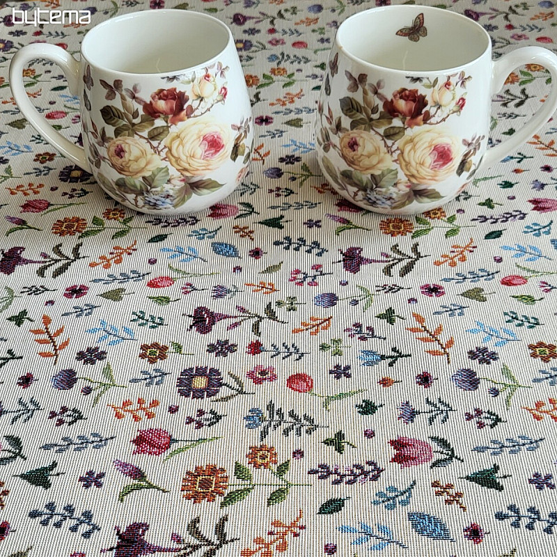 Tapestry tablecloth and scarf GARDEN